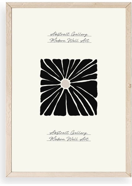 Çiçek Ahşap Çerçeveli Tablo