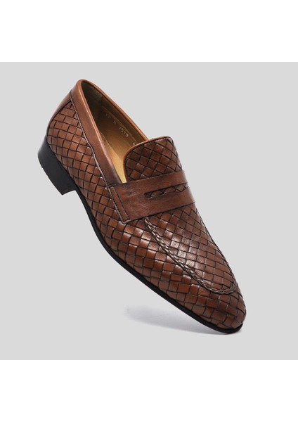 Özel Örgülü Klasik Erkek Ayakkabı 2090 698 Taba