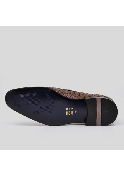 Özel Örgülü Klasik Erkek Ayakkabı 2090 698 Taba