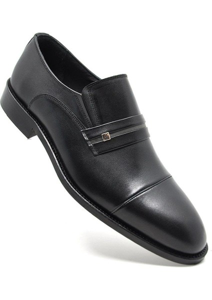 Hakiki Deri Siyah Erkek Klasik Ayakkabı 9817 100