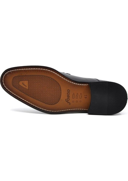 Hakiki Deri Siyah Erkek Klasik Ayakkabı 9817 100