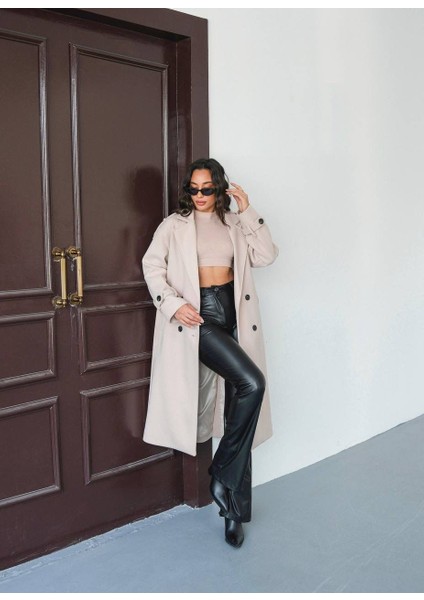 Premium Oversize Modern Taş Kaşe Kaban