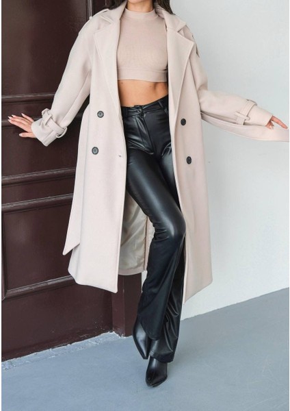 Premium Oversize Modern Taş Kaşe Kaban indirimleri