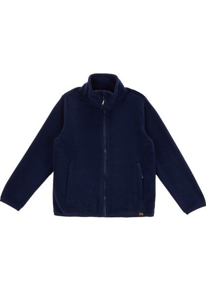 Lacivert Erkek Çocuk Dik Yaka Relaxed Polar Sweatshırt J5WB-SWT7702