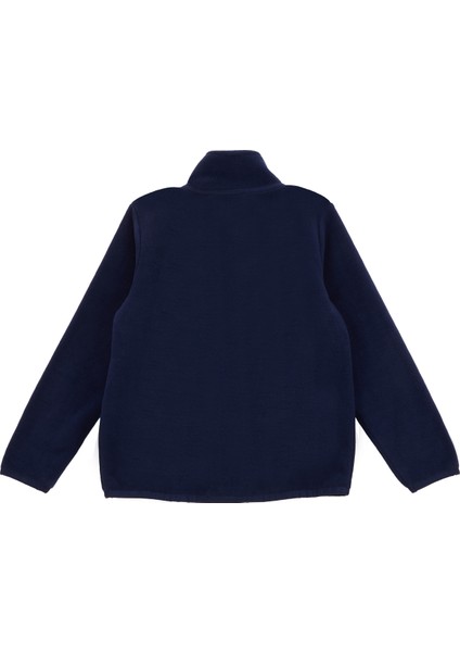 Lacivert Erkek Çocuk Dik Yaka Relaxed Polar Sweatshırt J5WB-SWT7702 fiyatları