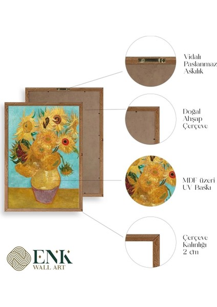 Van Gogh Ahşap Çerçeveli Tablo fırsatları