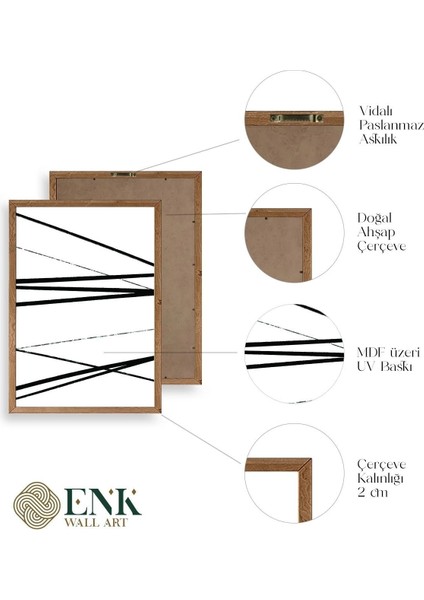 Modern Ahşap Çerçeveli Tablo fırsatları