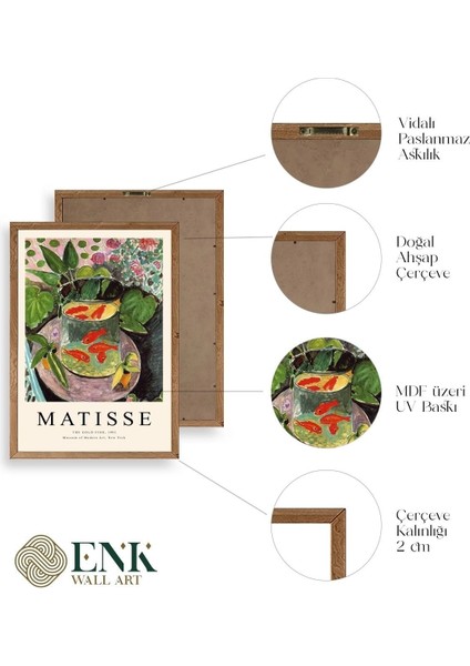 Matisse Ahşap Çerçeveli Tablo fırsatları