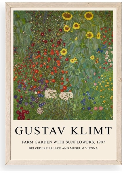 Gustav Klimt Ahşap Çerçeveli Tablo