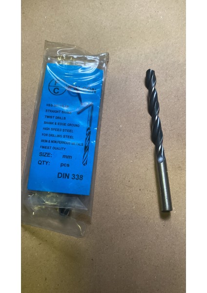 Matkap Ucu 9 mm Hss Demir - Çelik - Metal - Aliminyum 1 Adet