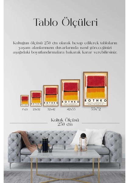 Rothko Ahşap Çerçeveli Tablo indirimleri