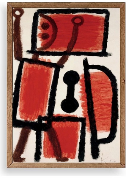 Paul Klee Ahşap Çerçeveli Tablo