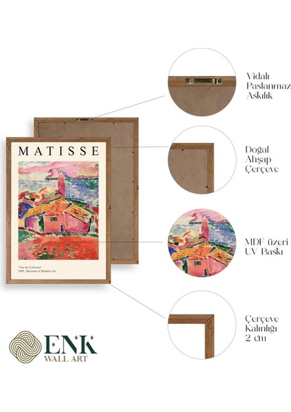 Matisse Ahşap Çerçeveli Tablo fırsatları