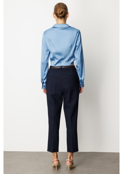 Duble Paça Kemerli Pantolon 01003 modelleri