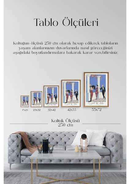 George Barbier Ahşap Çerçeveli Tablo indirimleri