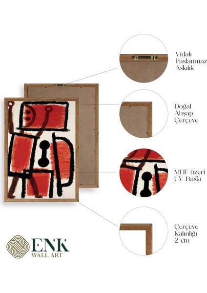 Paul Klee Ahşap Çerçeveli Tablo fırsatları