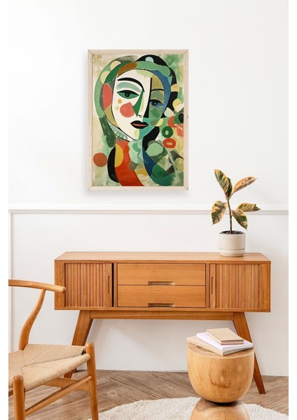 Soyut Kadın Ahşap Çerçeveli Tablo modelleri