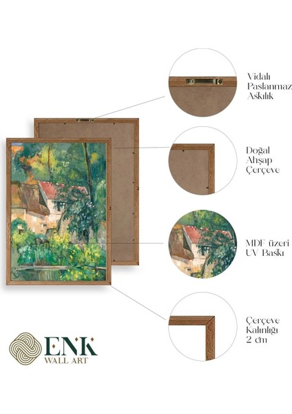 Paul Cezenne Kalender Ahşap Çerçeveli Tablo fırsatları