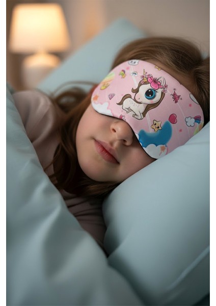 Unicorn Uyku Maskesi Uyku Bandı Göz Bandı