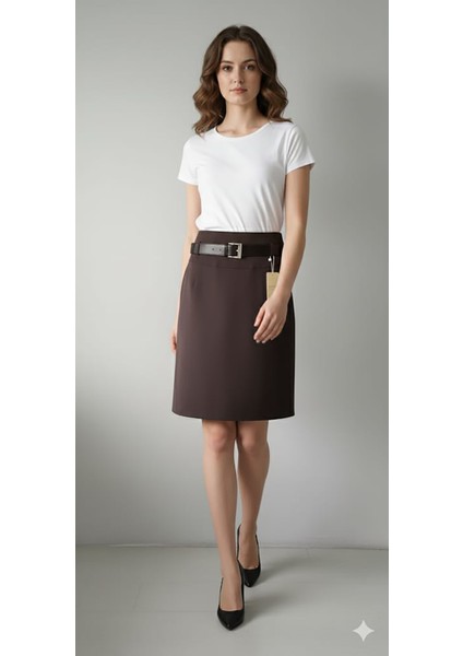 Kadın Etek 65 cm Boyunda Astarlı A Pile Mevsimlik 722 fiyatları