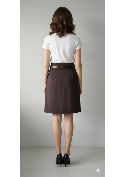 Kadın Etek 65 cm Boyunda Astarlı A Pile Mevsimlik 722 modelleri