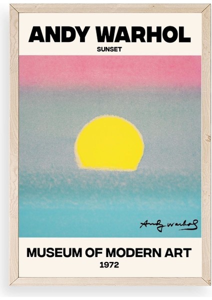 Andy Warhol Ahşap Çerçeveli Tablo