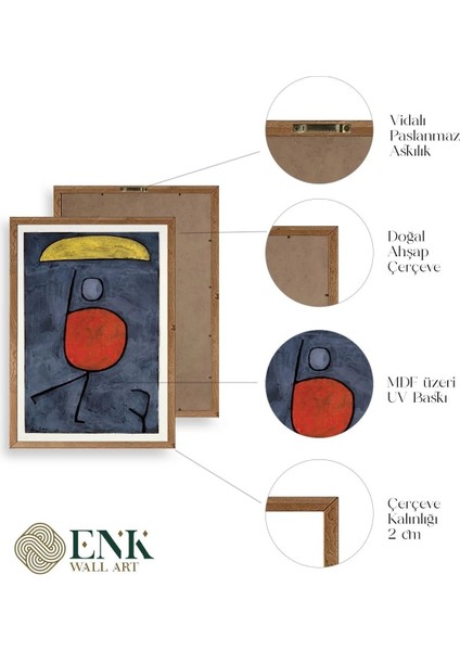 Paul Klee Ahşap Çerçeveli Tablo fırsatları
