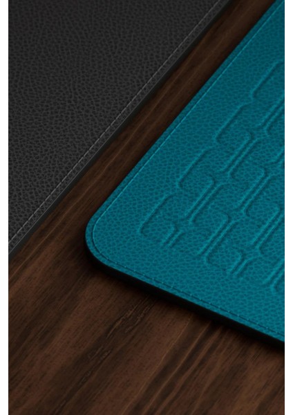 Place Mats HP540 Br|yl Iki Yönlü Gerçek Deri El Yapımı Italyan Seti