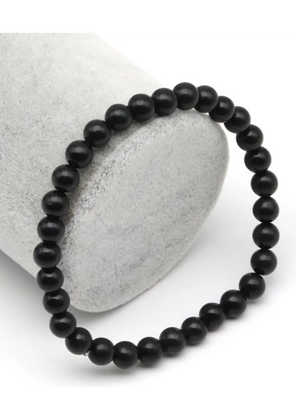Shungite Doğal Taş Bileklik 6 mm Küre Kesim fiyatları