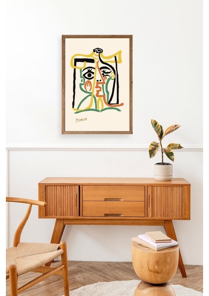 Tete De Femme Ahşap Çerçeveli Tablo modelleri