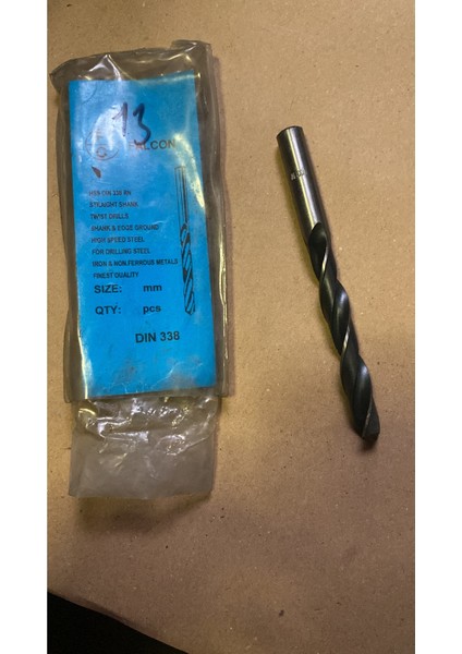 Matkap Ucu 13 mm Hss Demir - Çelik - Metal - Aliminyum 1 Adet