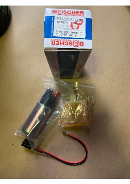 Renault Megane 2/ Accent Benzin Pompası Düz Kalın Fiş OEM:580453453 Bescher Marka