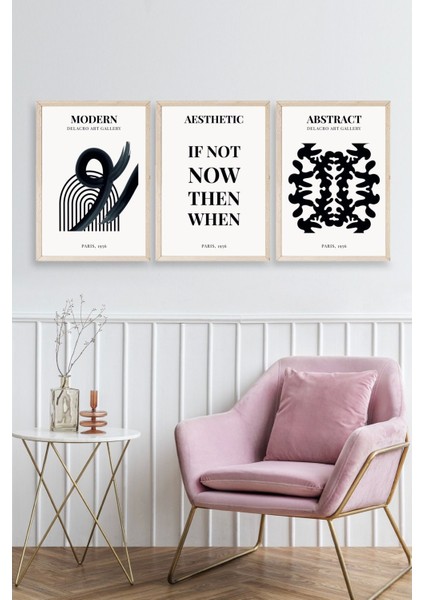 Modern Üçlü Ahşap Çerçeveli Tablo fiyatları