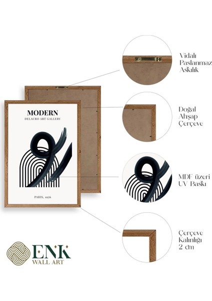 Modern Üçlü Ahşap Çerçeveli Tablo fırsatları