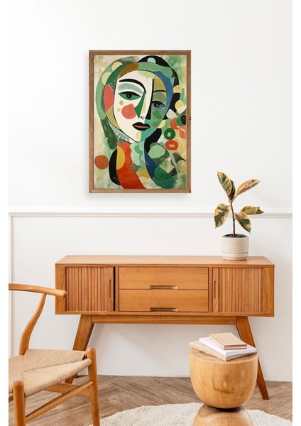 Soyut Ahşap Çerçeveli Tablo modelleri