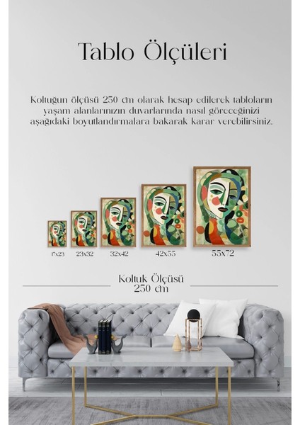 Soyut Ahşap Çerçeveli Tablo indirimleri