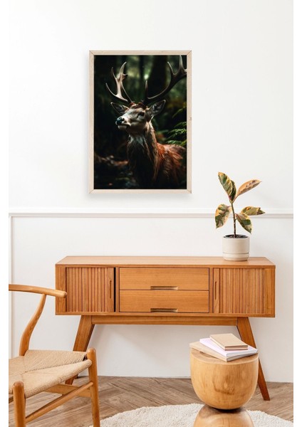 Geyik Ahşap Çerçeveli Tablo modelleri