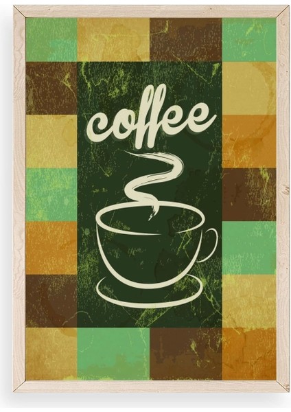Kahve Ahşap Çerçeveli Tablo
