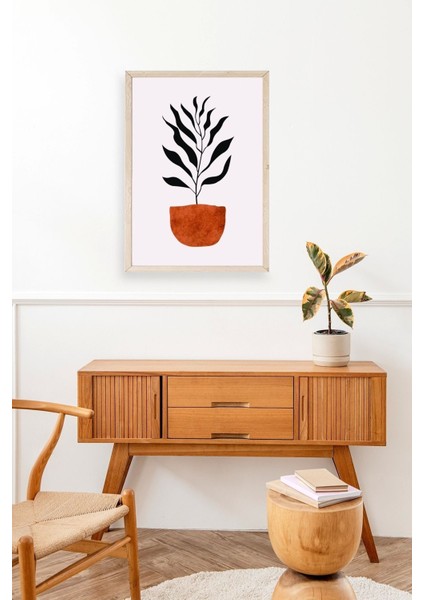 Saksı Ahşap Çerçeveli Tablo modelleri