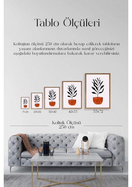 Saksı Ahşap Çerçeveli Tablo indirimleri