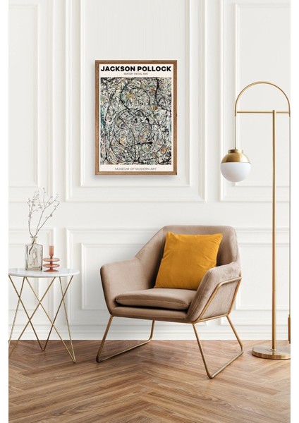 Jackson Polloc Ahşap Çerçeveli Tablo fiyatları