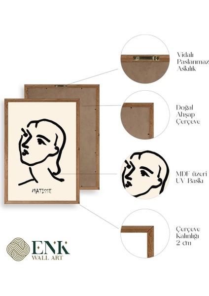 Matisse Ahşap Çerçeveli Tablo fırsatları