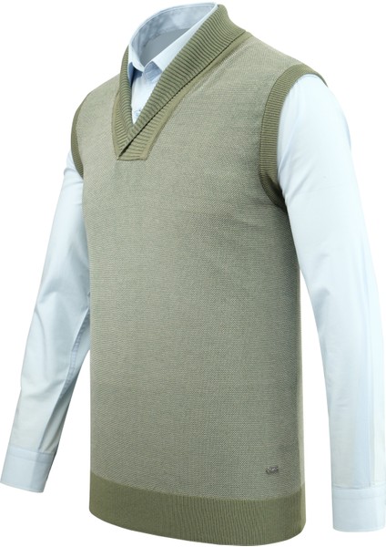 Erkek Şal Yaka Triko Süveter Noktalı Desen Klasik Kalıp - 5250H fiyatları