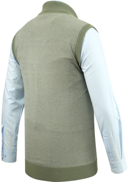 Erkek Şal Yaka Triko Süveter Noktalı Desen Klasik Kalıp - 5250H fırsatları