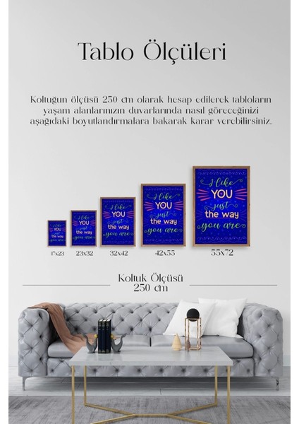 Motto Ahşap Çerçeveli Tablo indirimleri