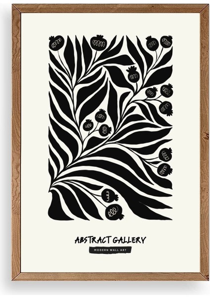 Soyut Ahşap Çerçeveli Tablo