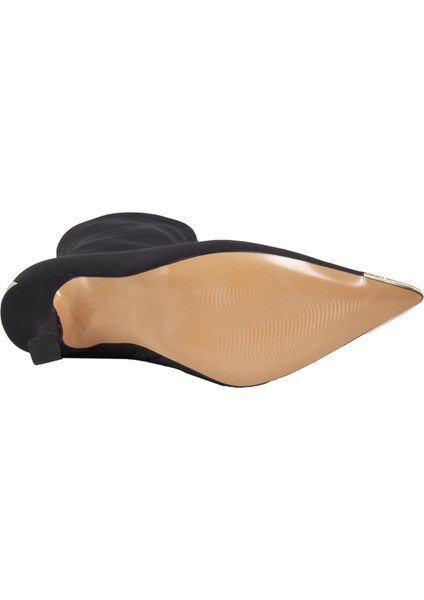 Siyah Tekstil Klasik Kadın Bot fırsatları