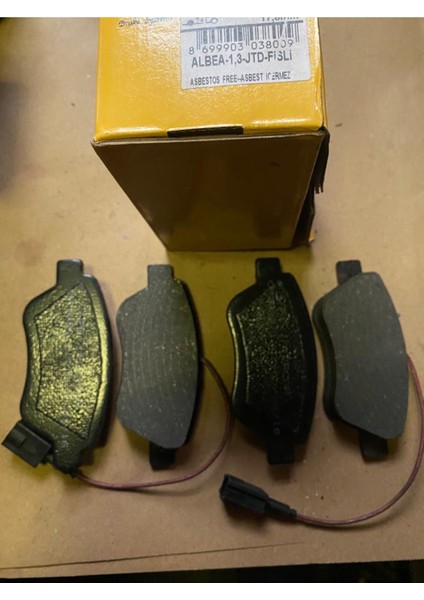 Fiat Albea/palio/doblo 1.3 Jtd Ön Fren Balatası Fişli Marka