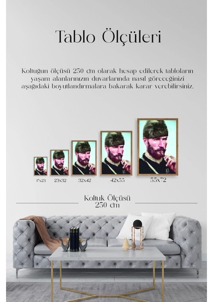 Atatürk Ahşap Çerçeveli Tablo indirimleri