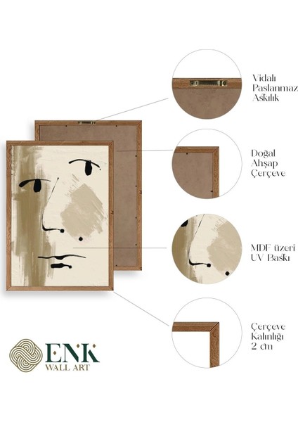 Modern Üçlü Ahşap Çerçeveli Tablo fırsatları